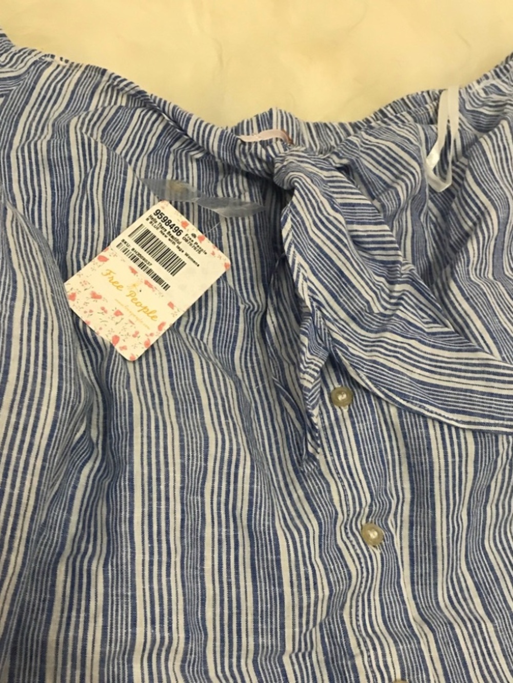 Free People Beautiful Off-the-Shoulder Shirt 0302 - Picture 5 of 6